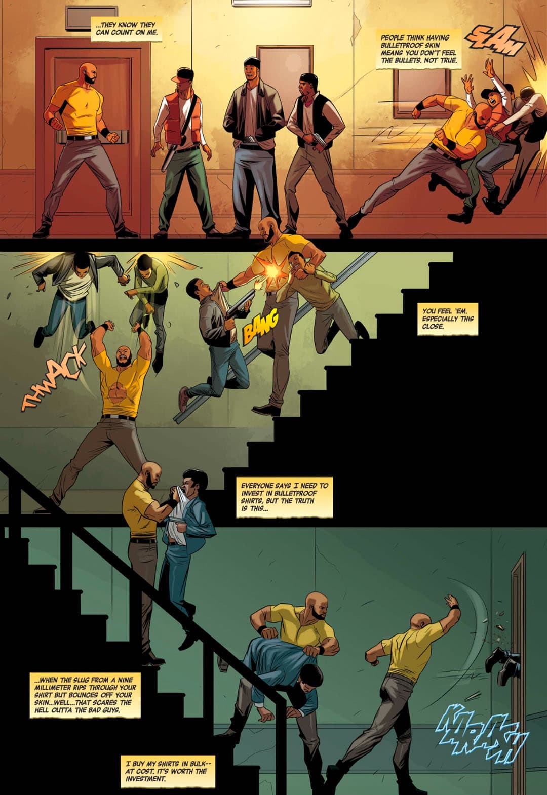 Luke taking out a gang