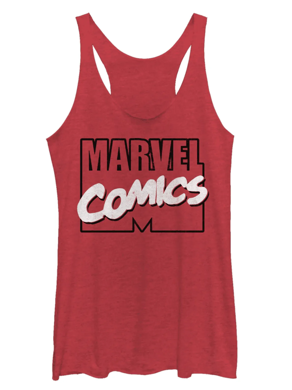 Comics tank-top / shop it <a href=https://fifthsun.com/products/marvel-womens-iconic-comic-logo-racerback-tank-top>here</a>