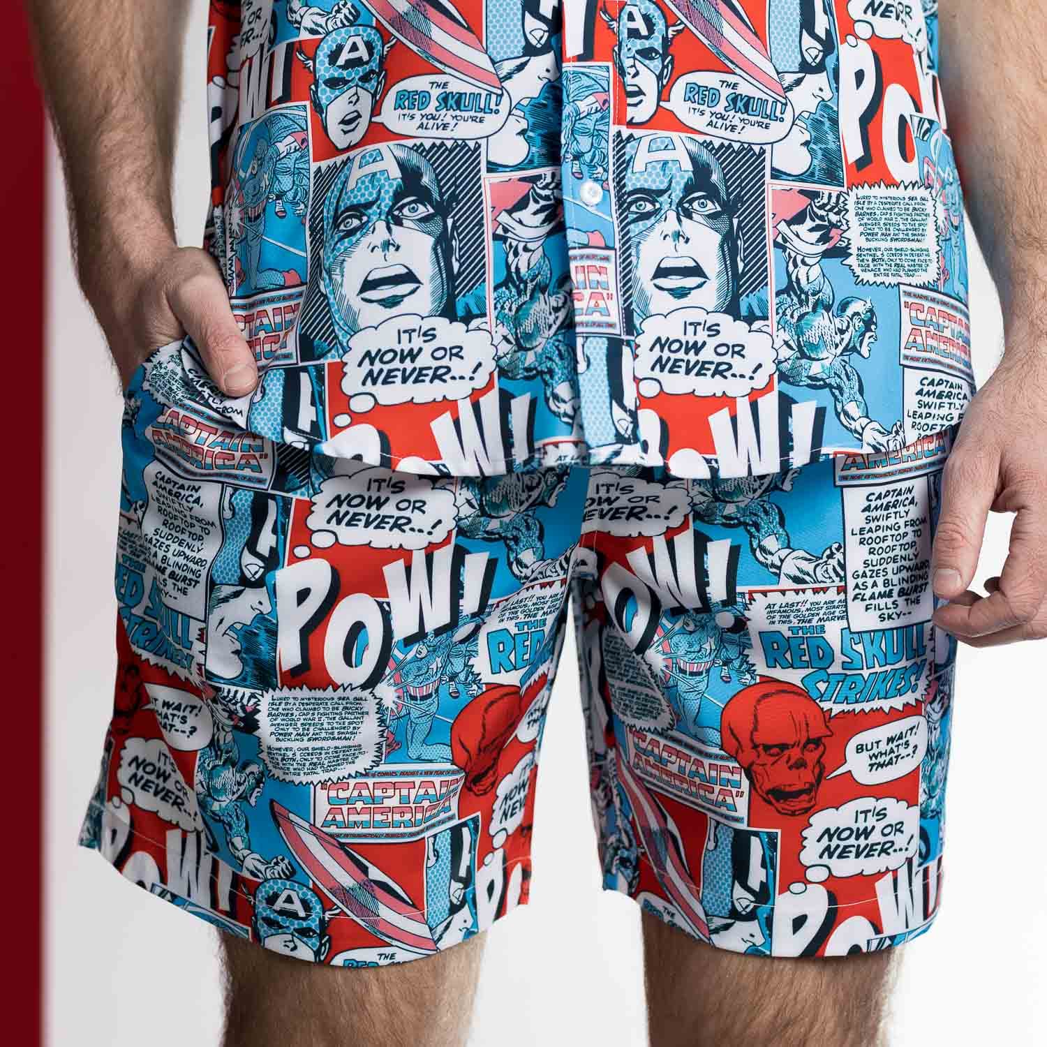Marvel Captain America "The First Avenger" Hybrid Shorts