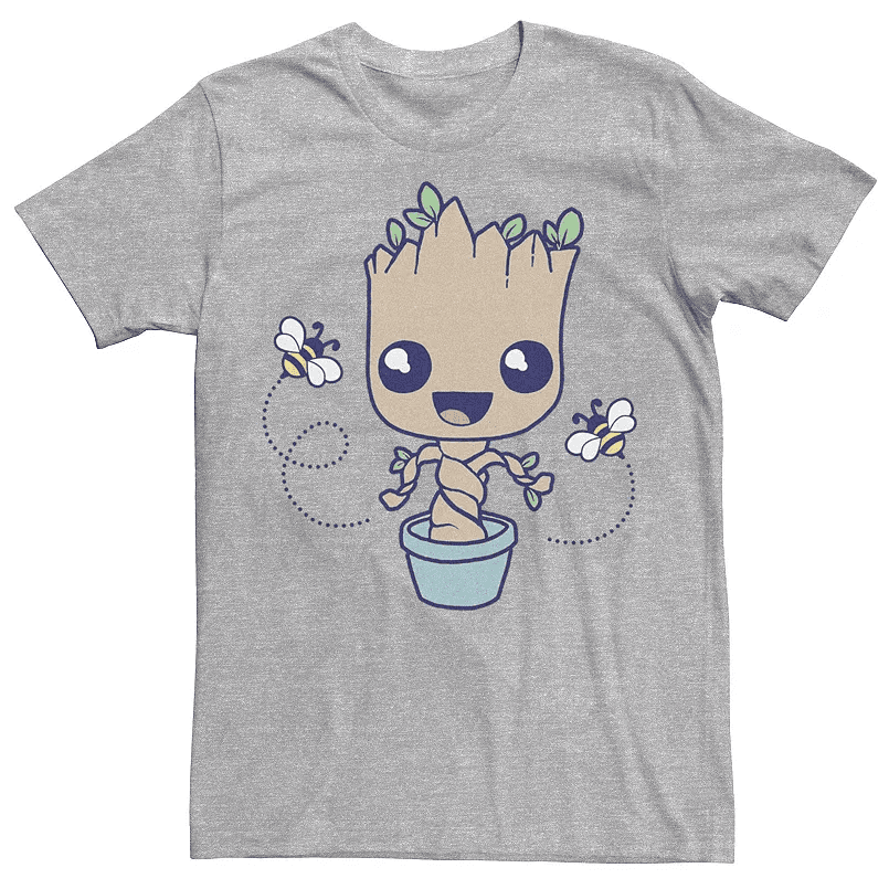 Men's Marvel Groot Hello Spring Bees Tee