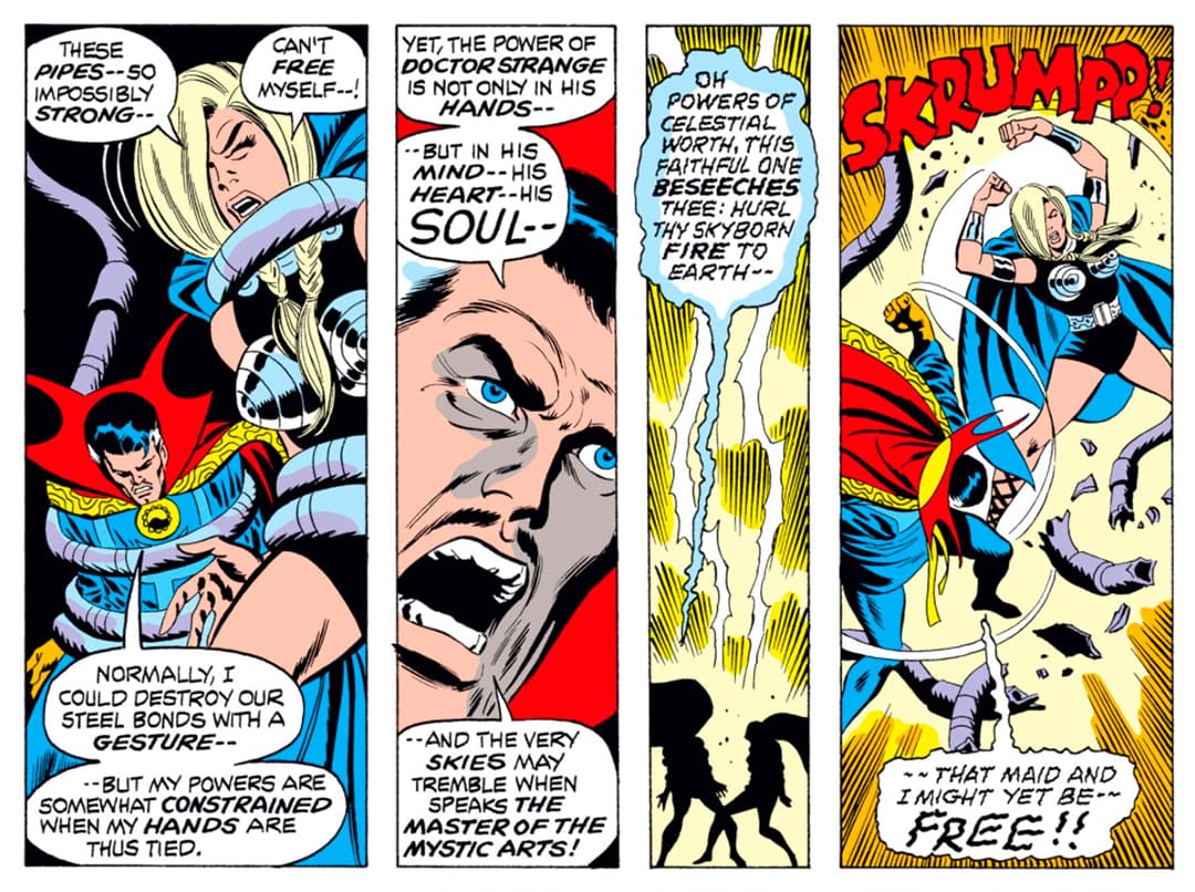 Doctor Strange and Valkyrie