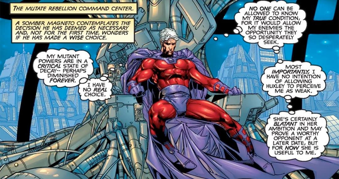Magneto and the mutate rebellion command center