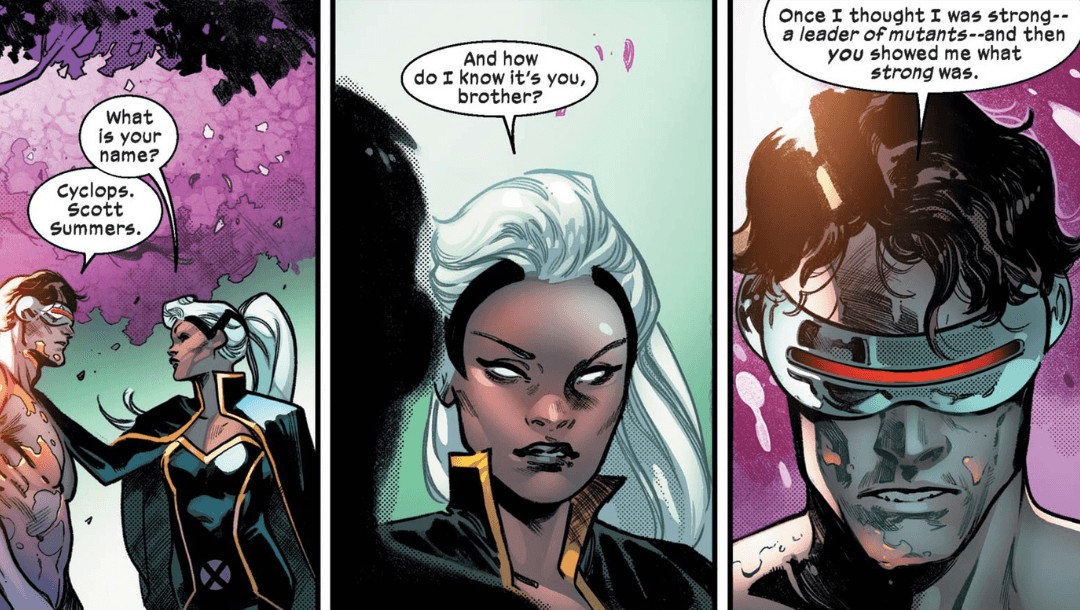 Storm welcoming Cyclops back to life