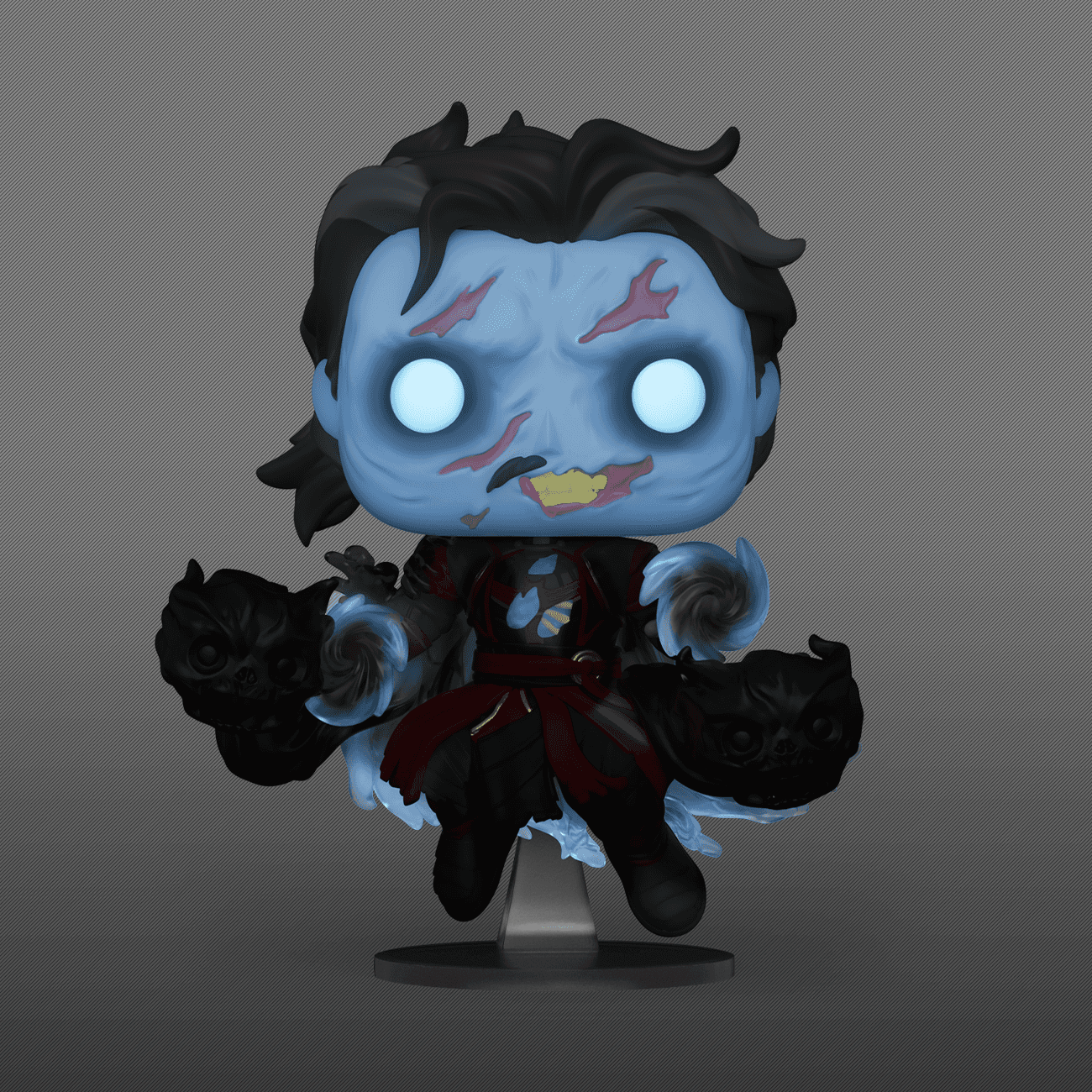 Dead Strange Funko / shop it <a href=https://www.hottopic.com/product/funko-marvel-doctor-strange-in-the-multiverse-of-madness-pop-dead-strange-glow-in-the-dark-vinyl-bobble-head-hot-topic-exclusive/17147921.html>here</a>