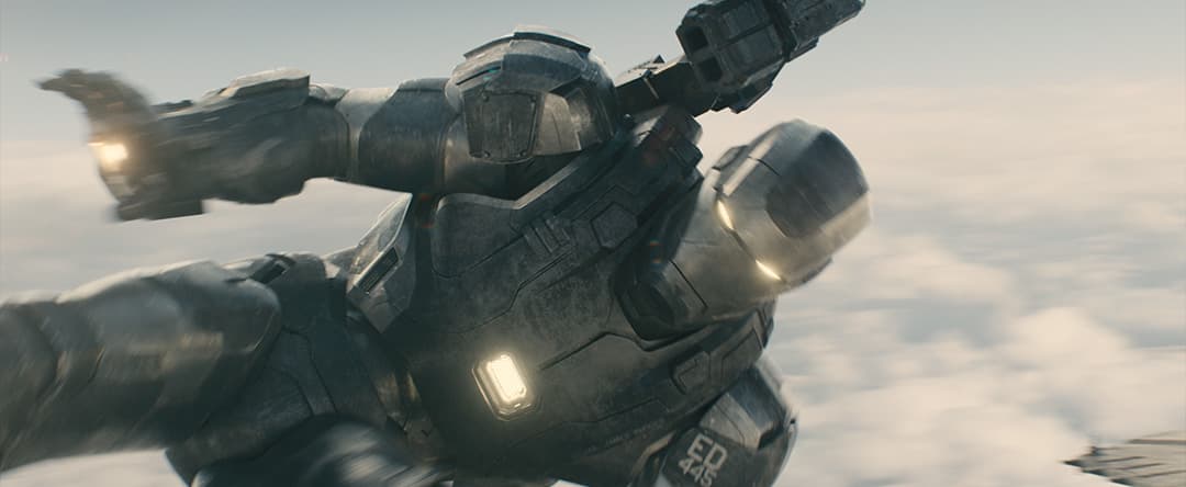James Rhodes in the War Machine Suit