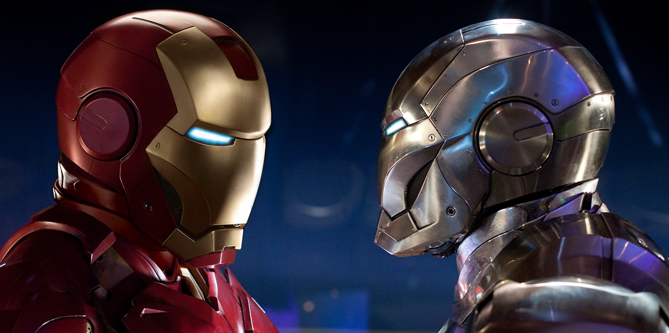 War Machine dons Iron Man Armor