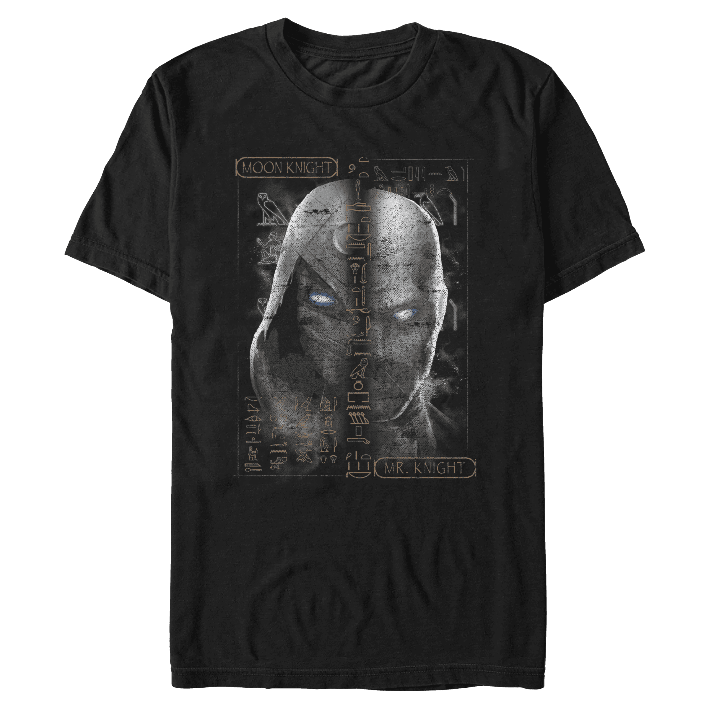 Moon Knight Moon Glyphs t-shirt / shop it <a href=https://www.hottopic.com/product/marvel-moon-knight-moon-glyphs-t-shirt/18749613.html>here</a>