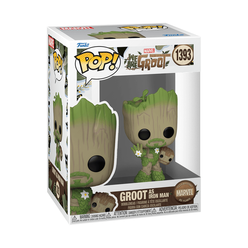 Marvel's 85th Anniversary We Are Groot Funko Pop! Groot as Iron Man