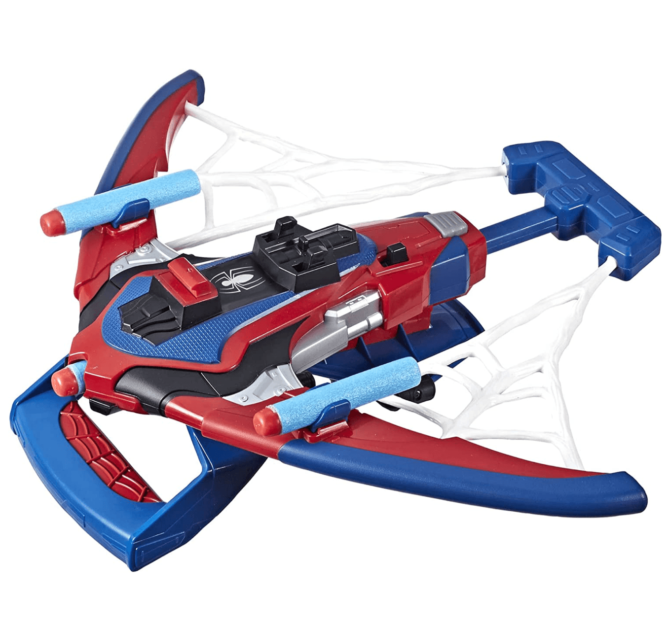 Spider-Man Web Shots Spiderbolt NERF Powered Blaster / shop it <a href=https://www.amazon.com/Spider-Man-Spiderbolt-Powered-Instructions-Exclusive/dp/B09MDM5JKC/ref=sr_1_3?crid=15D0MDIBD7RCL&keywords=B09MDM5JKC&qid=1668533790&sprefix=b09mdm5jkc%2Caps%2C104&sr=8-3&th=1>here</a>