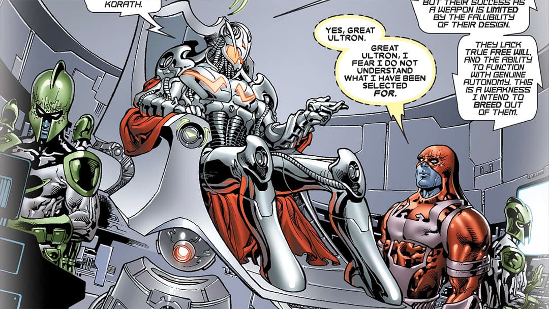 Ultron Comic Panel