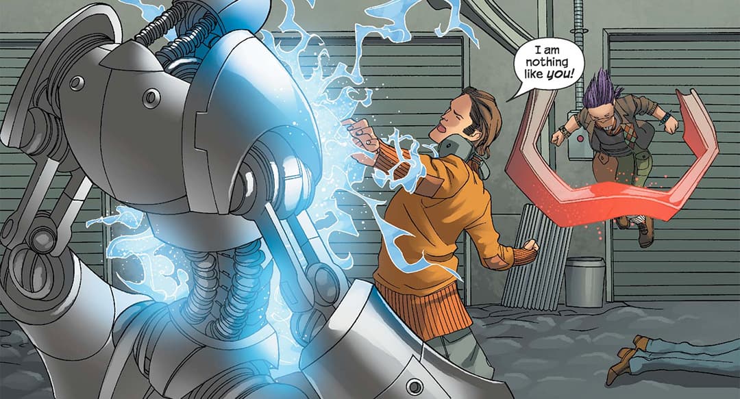 Victor Mancha and Gertrude Yorkes