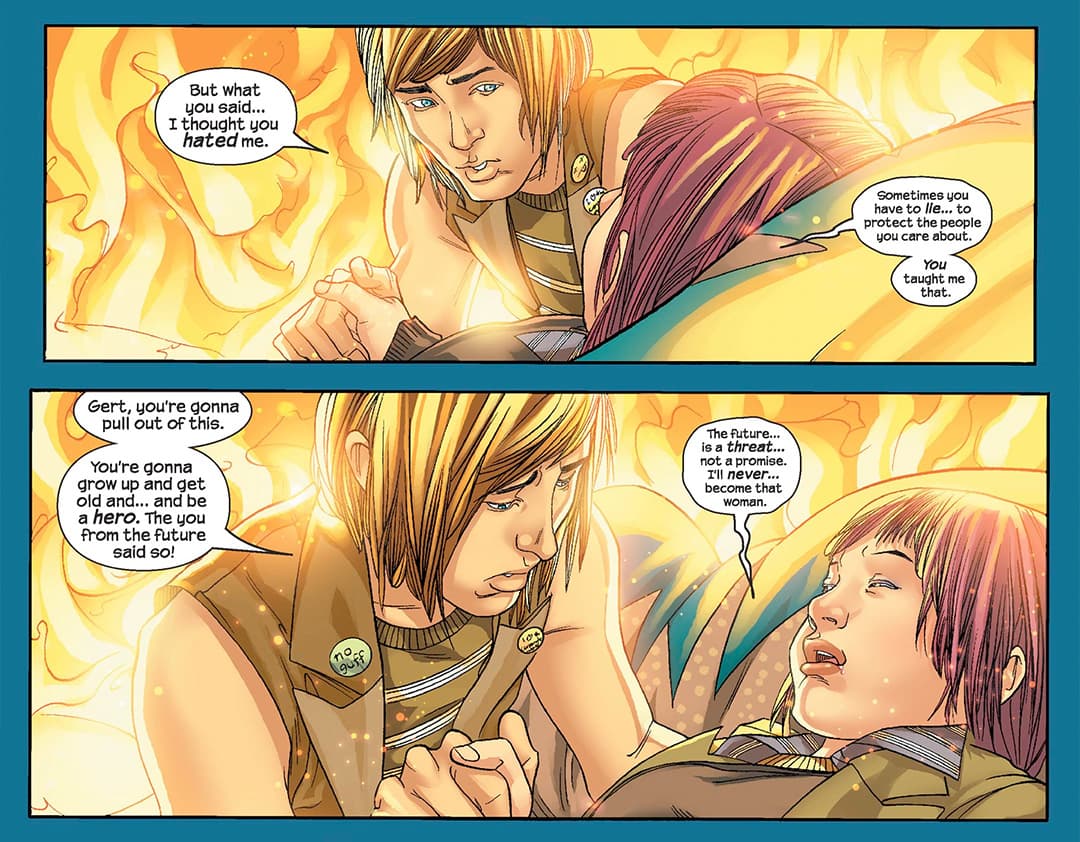 Chase talking with Gert as she dies.