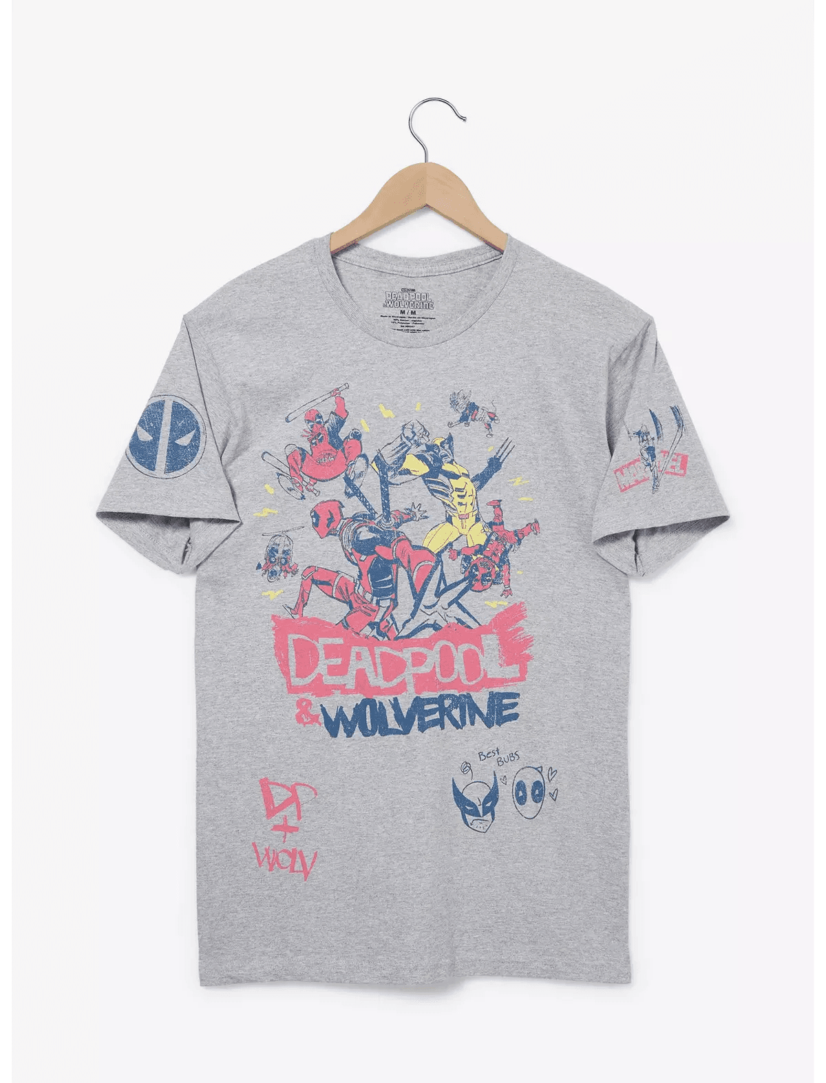 Marvel Deadpool & Wolverine Doodle Icons T-Shirt - BoxLunch Exclusive