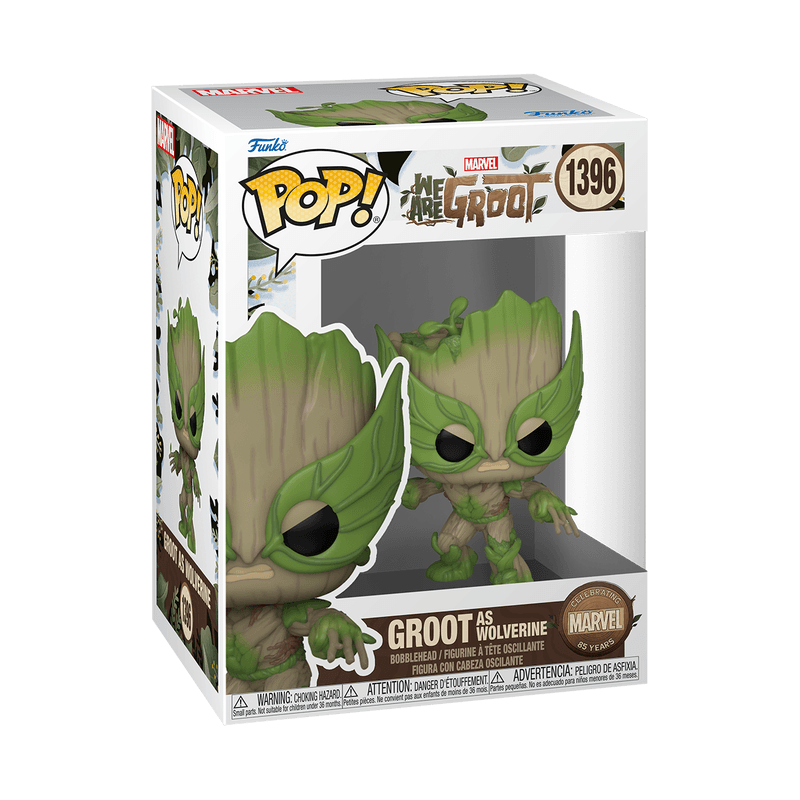 Marvel's 85th Anniversary We Are Groot Funko Pop! Groot as Wolverine