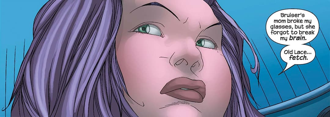 Gert using her psychic connection with Old Lace.