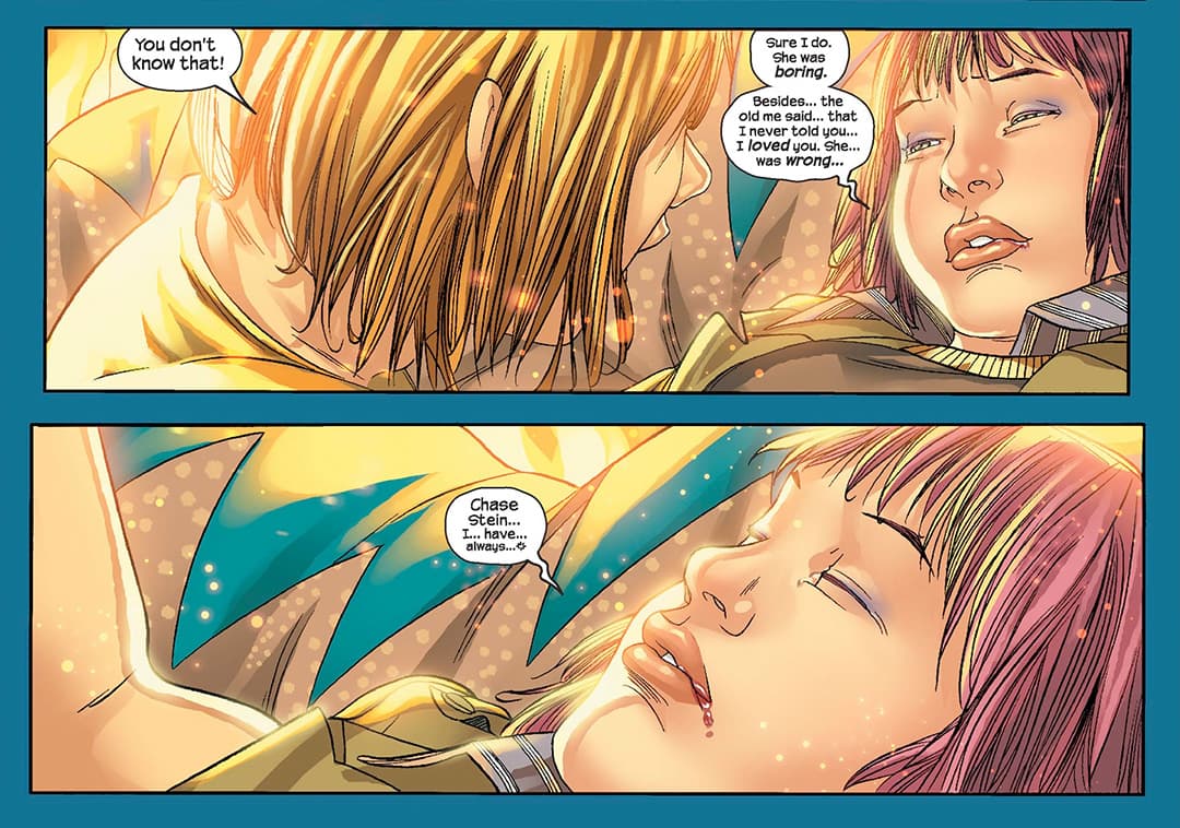 Gert dies in Chase's arms.