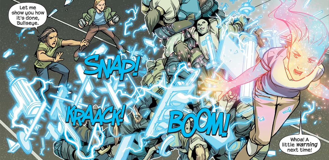 Karolina Dean using her powers.