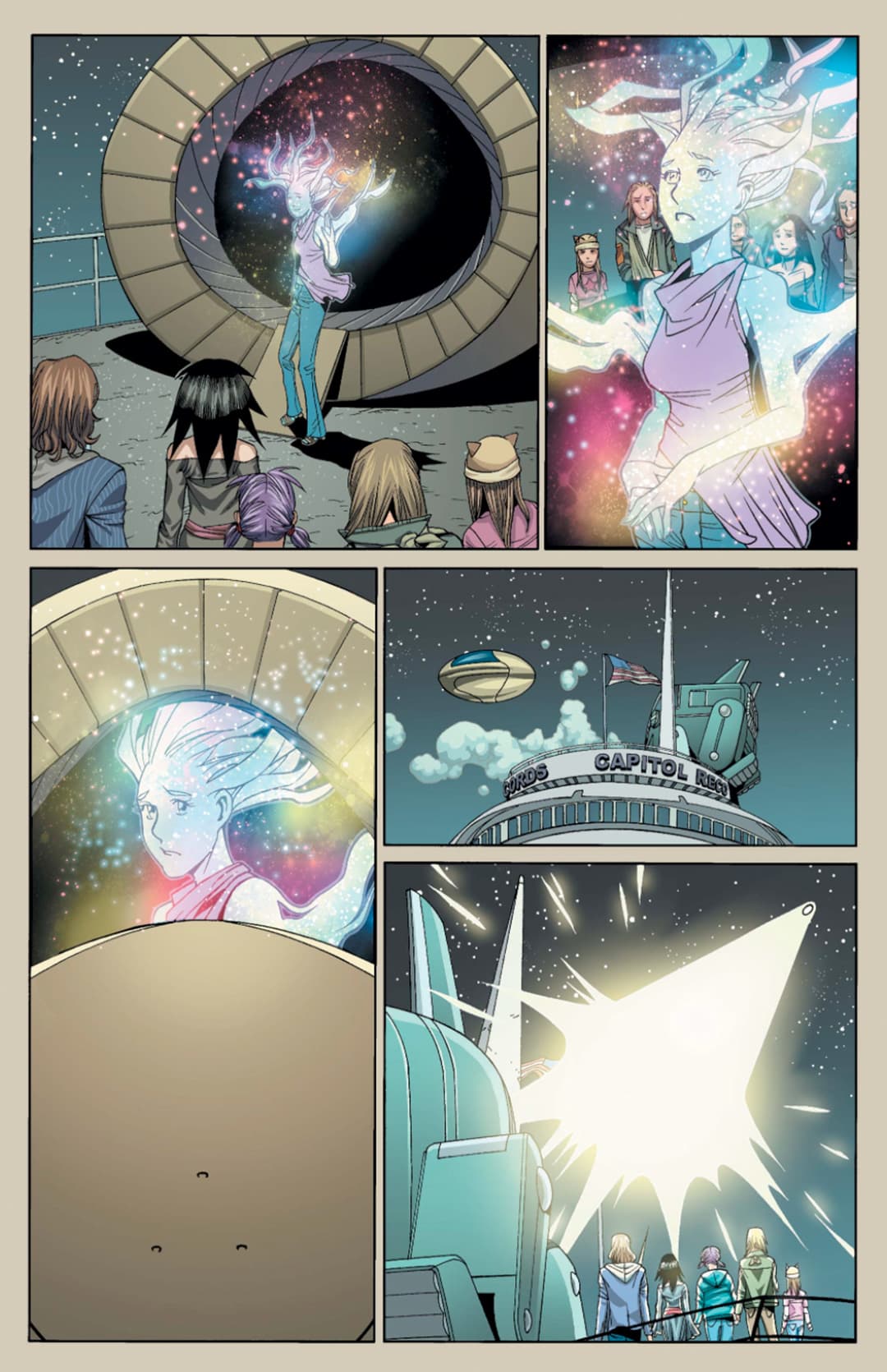 Karolina leaves Earth to travel into space with Xavin.