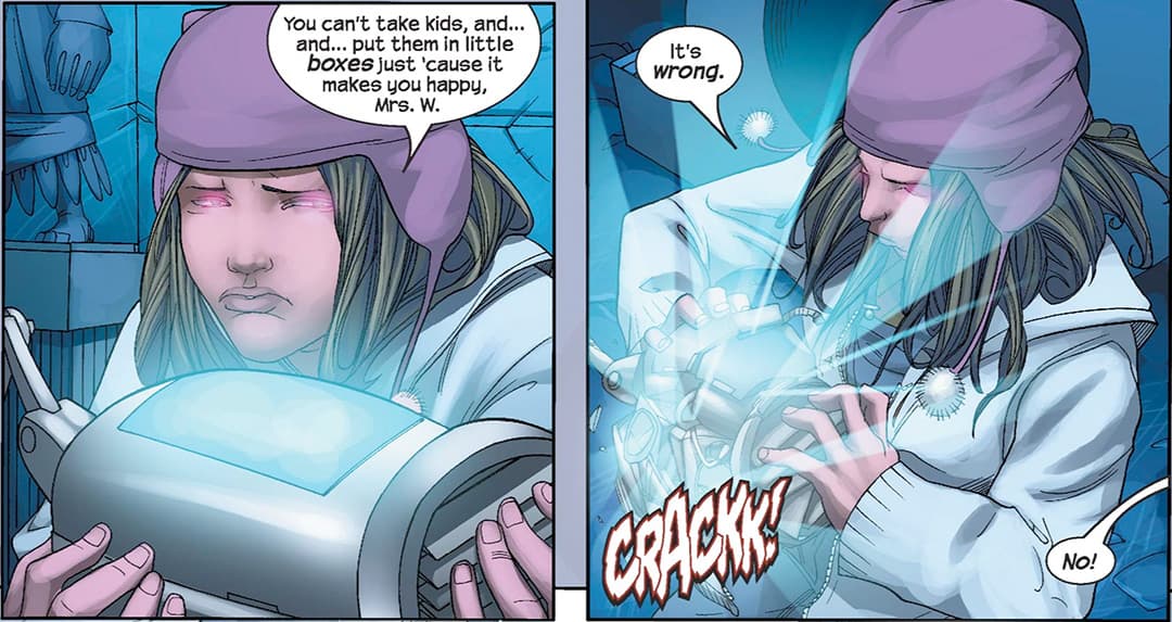 Molly destroying Pride technology.