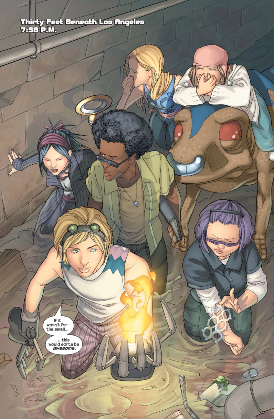 Alex Wilder with the Runaways.