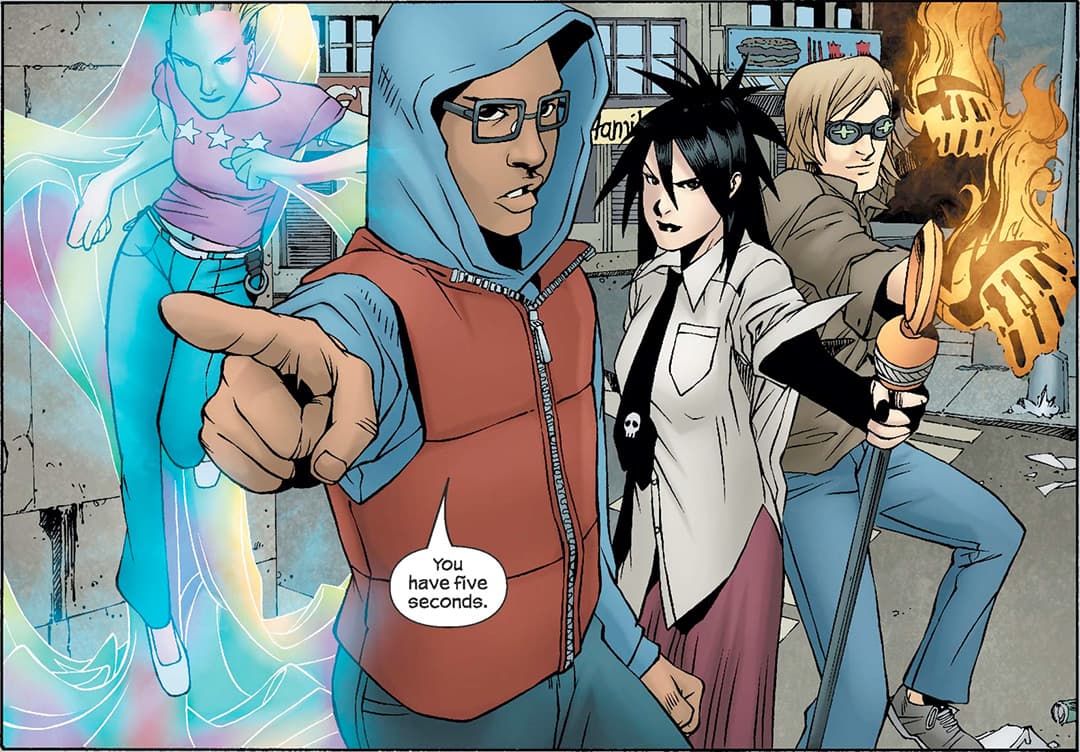 Alex Wilder with the Runaways