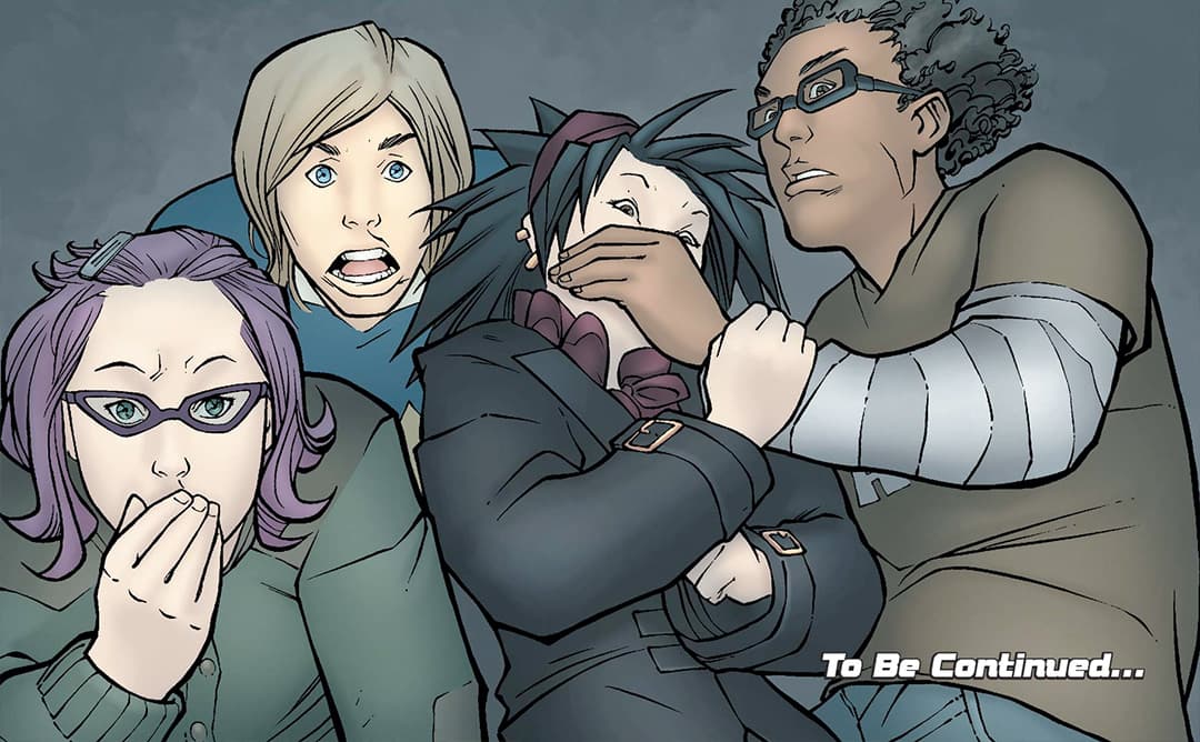 Alex, Chase, Gert, and Nico witness their parents' crime.