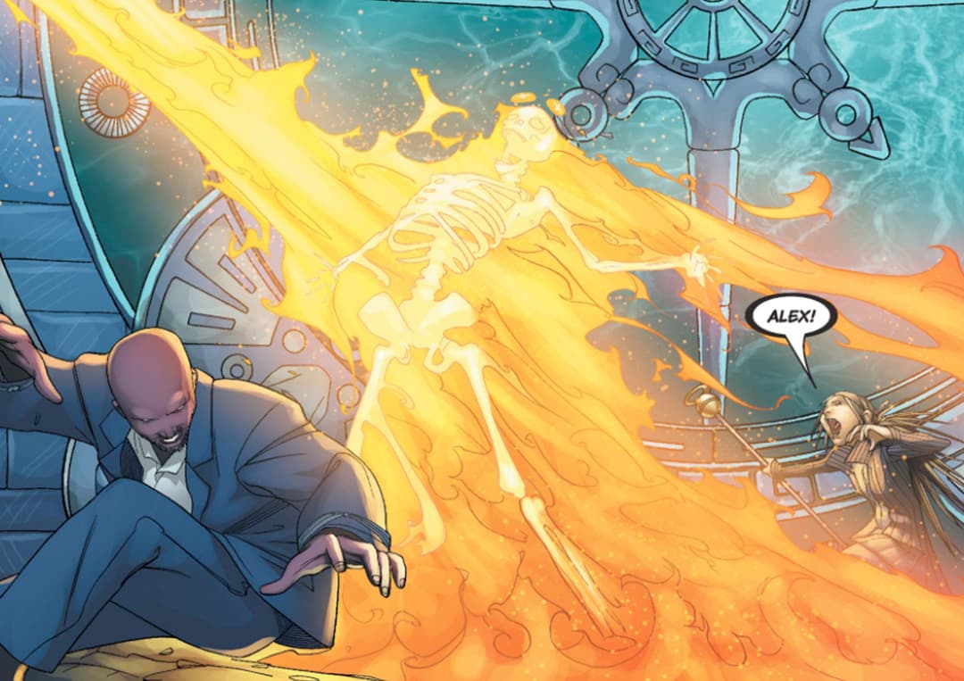 Alex is killed by the Gibborim.