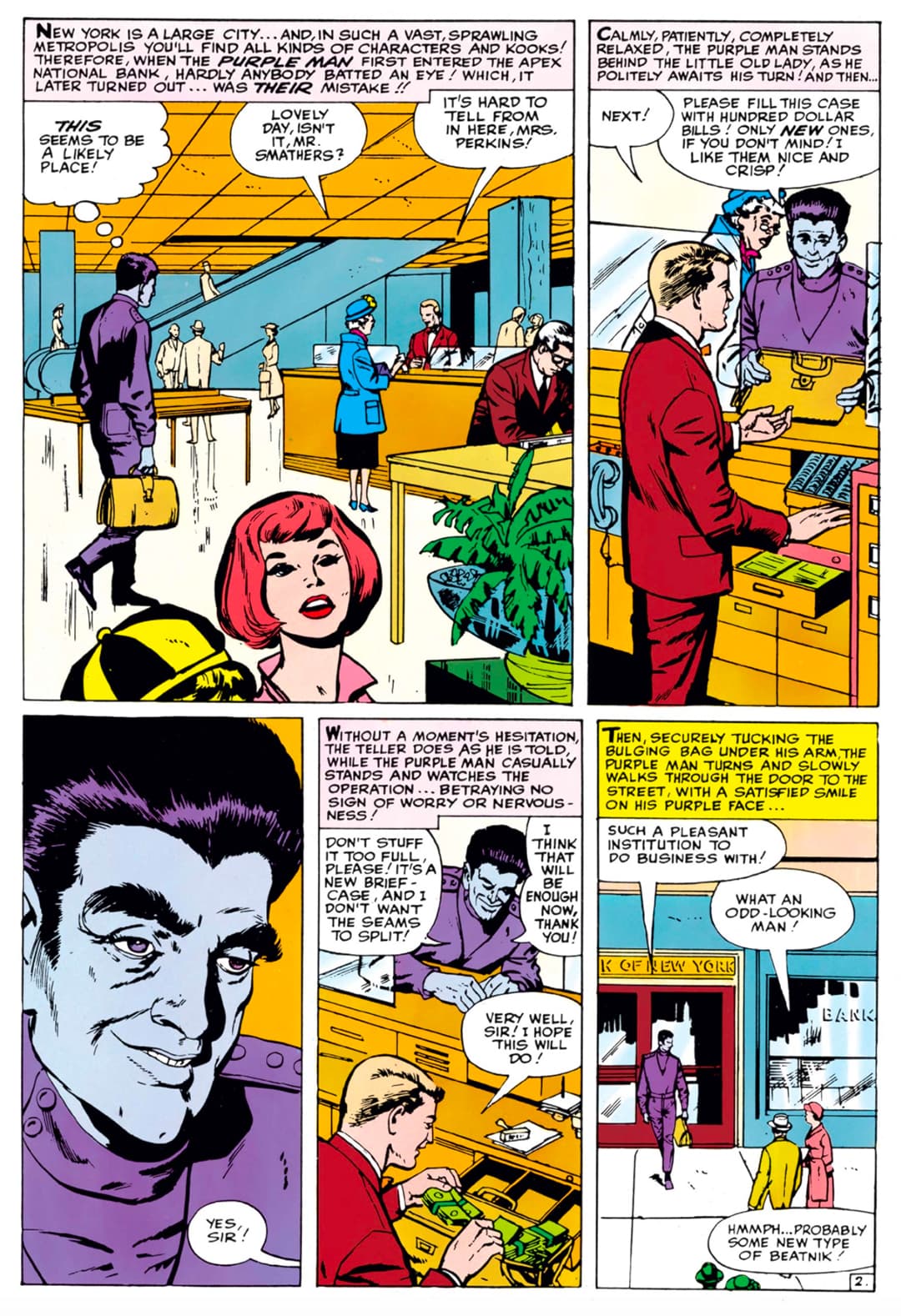 Purple Man tricking bankroller with his mind control powers