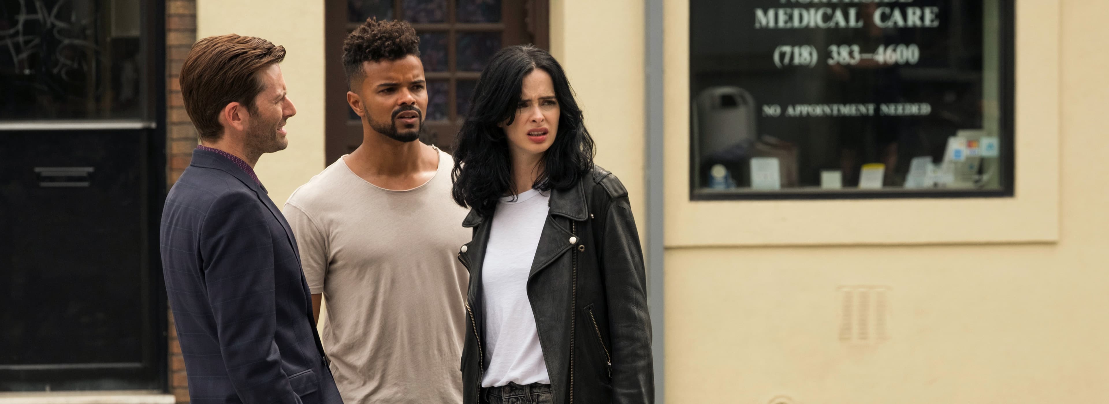 Kilgrave (Kevin Thompson), Malcolm Ducasse and Jessica Jones