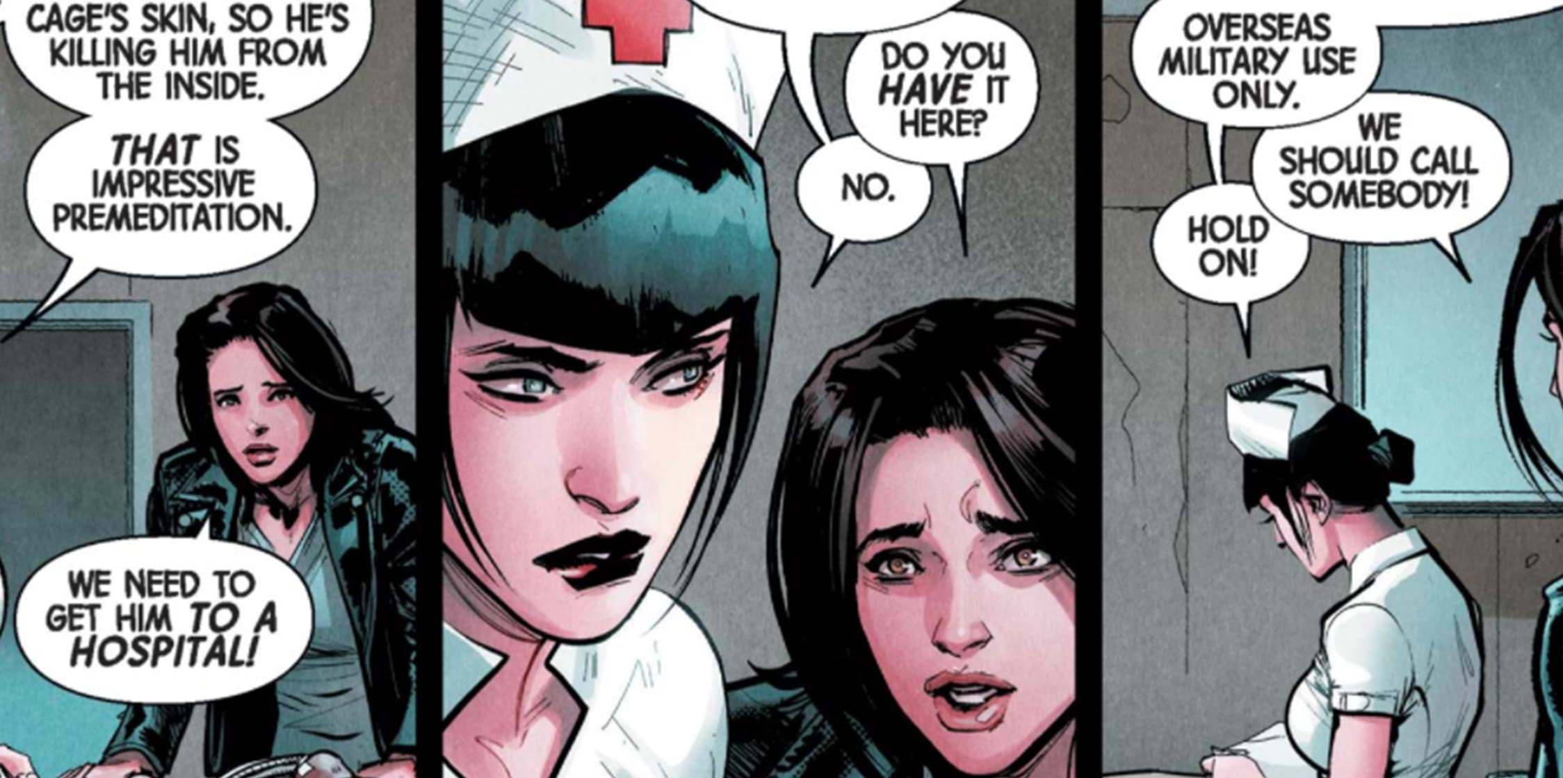 Night Nurse treating Luke Cage