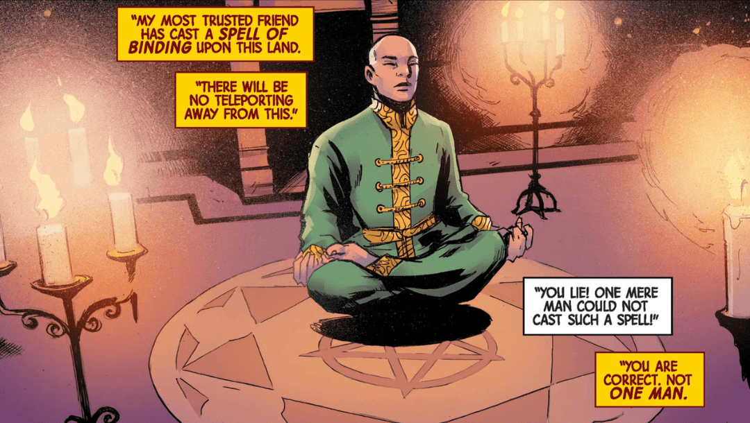 Wong casts a spell of binding