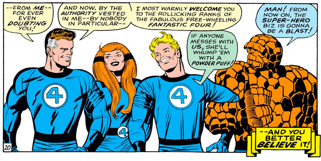 Fighting alongside the Fantastic Four