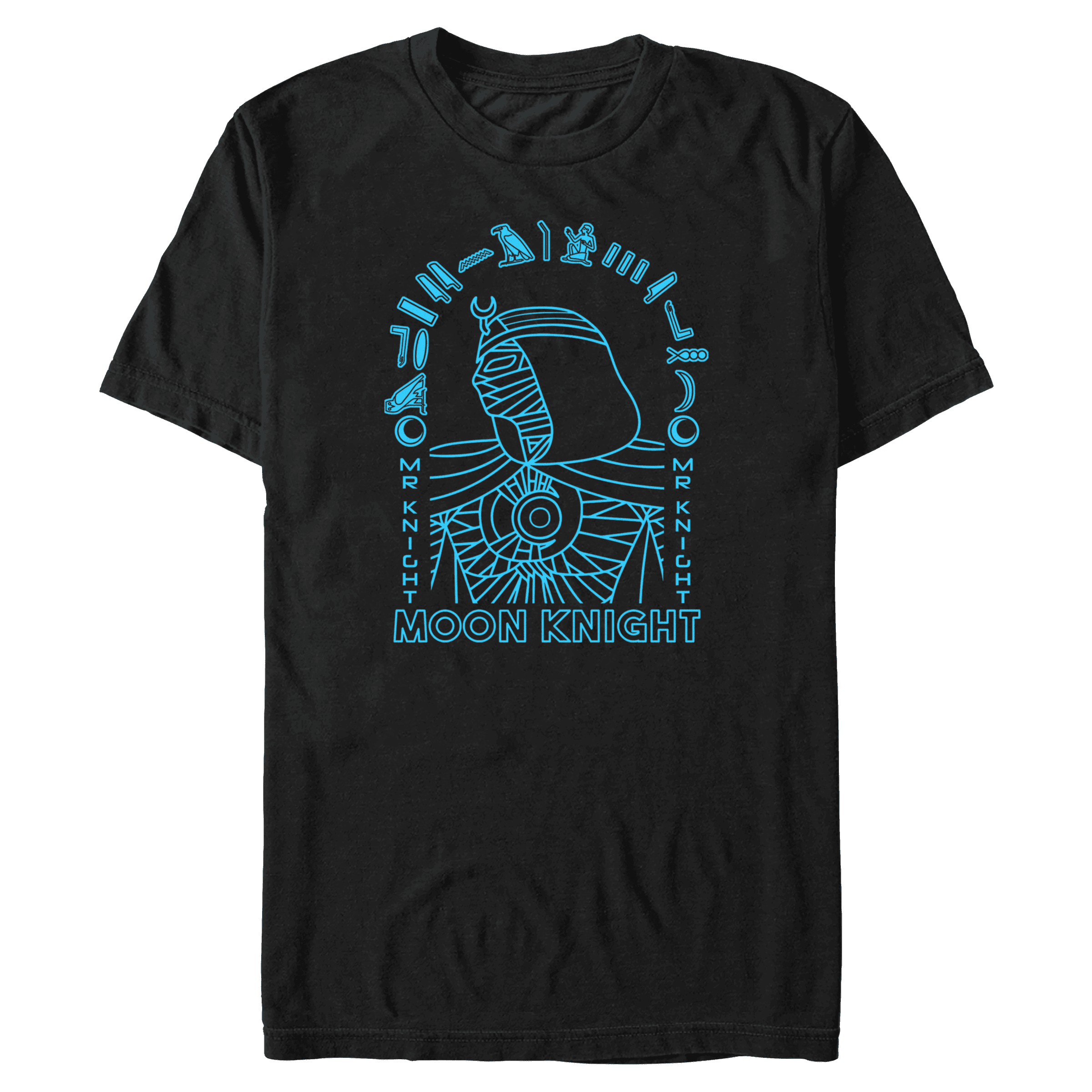 Moon Knight Neon Line Art t-shirt / shop it <a href=https://www.hottopic.com/product/marvel-moon-knight-neon-line-art-t-shirt/18749633.html>here</a>
