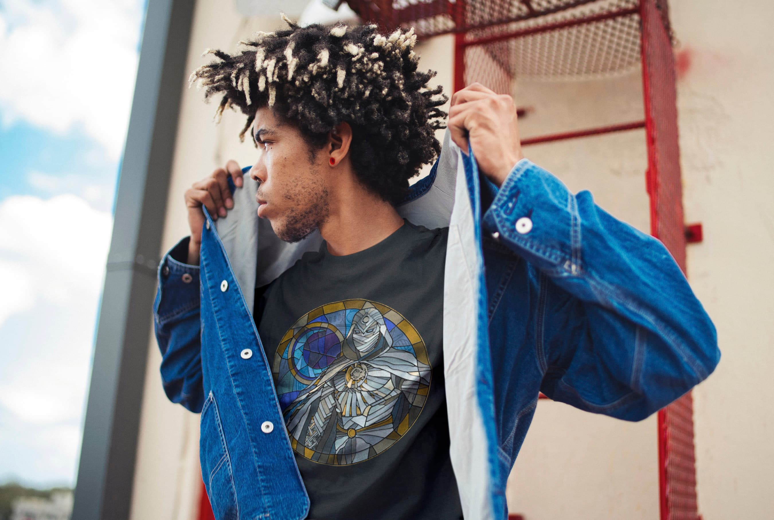 Moon Knight Stained Glass T-shirt / shop it <a href=https://www.hottopic.com/product/marvel-moon-knight-moon-glass-t-shirt/18749603.html>here</a>