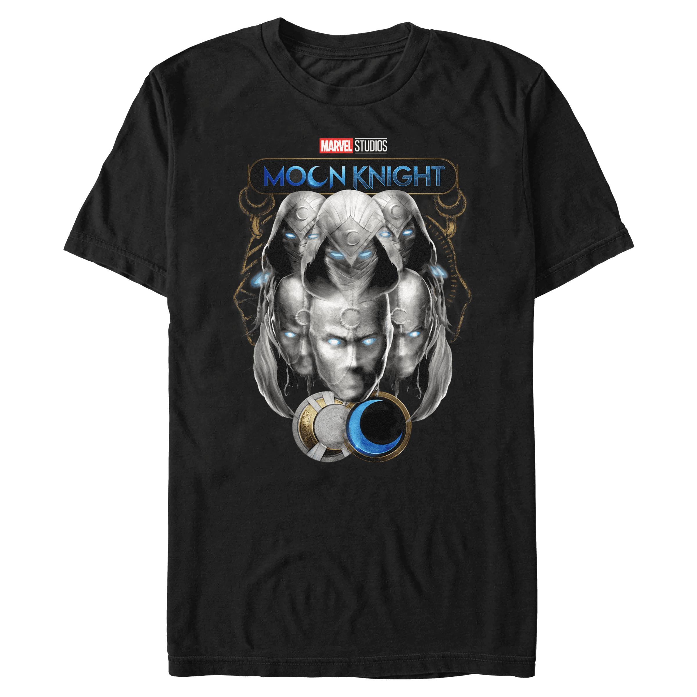 Moon Knight Voices t-shirt / shop it <a href=https://www.hottopic.com/product/marvel-moon-knight-voices-t-shirt/18749673.html>here</a>