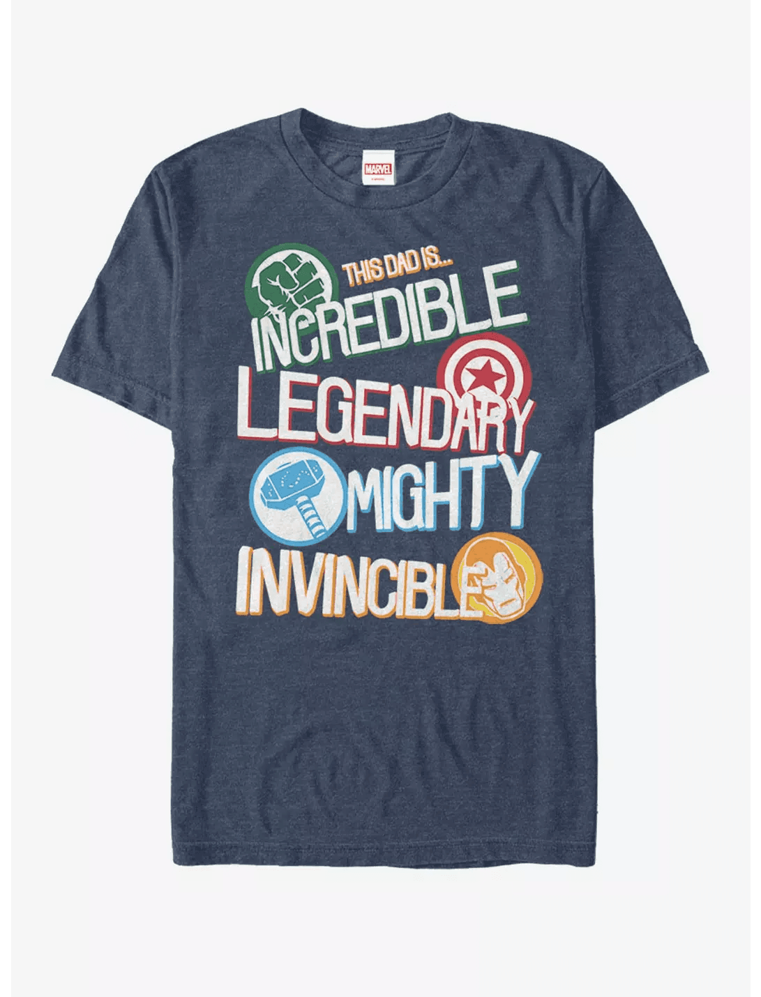 Marvel The Avengers Dad Words T-Shirt