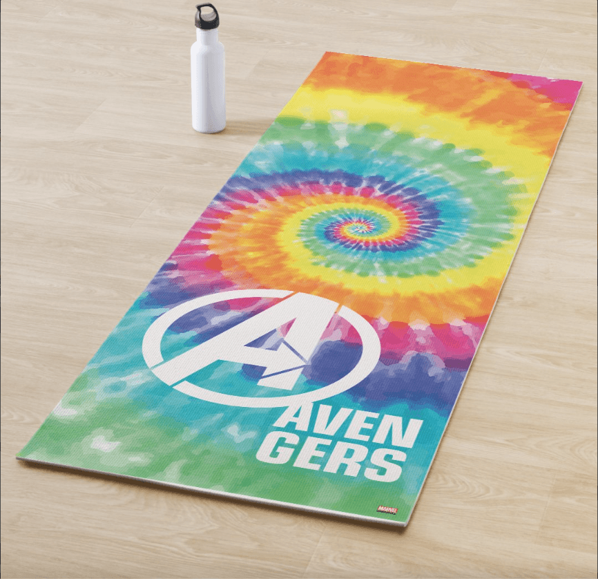 Avengers | Avengers Tie Dye Logo Yoga Mat