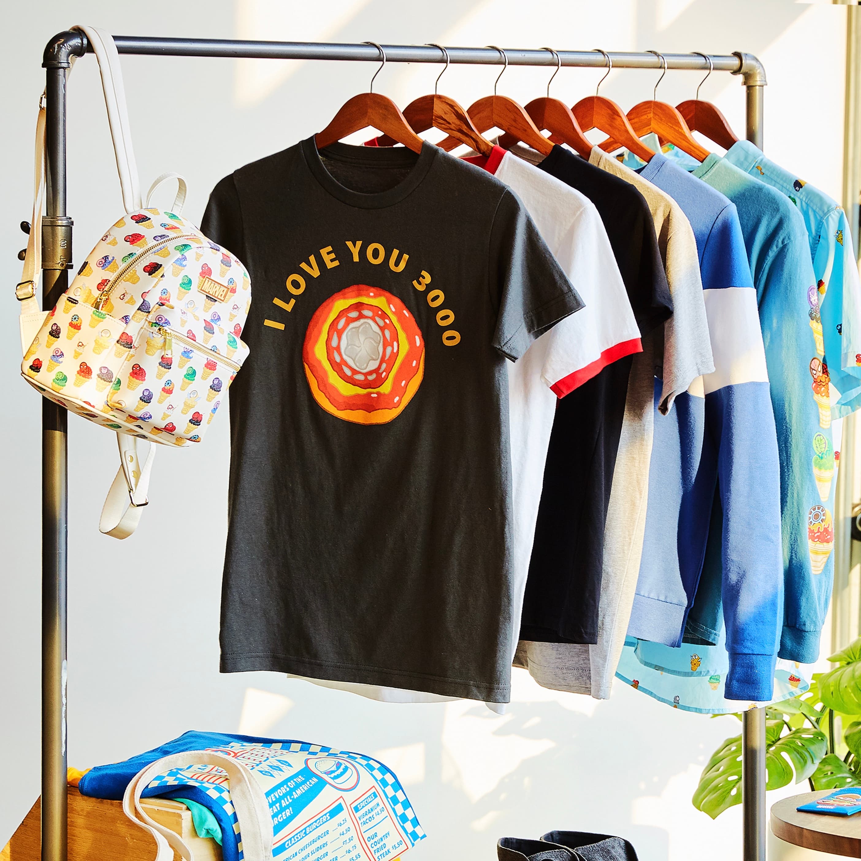 Marvel x Eat the Universe - backpack and t-shirts