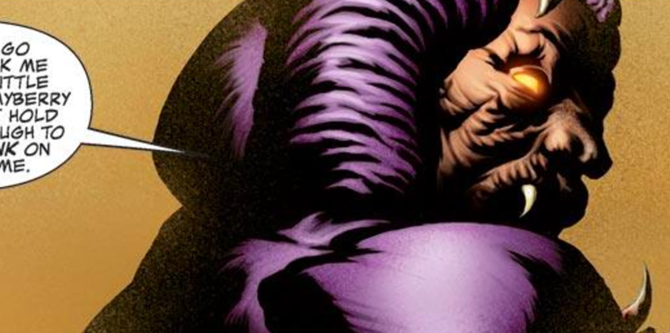 Cottonmouth showing off his teeth 