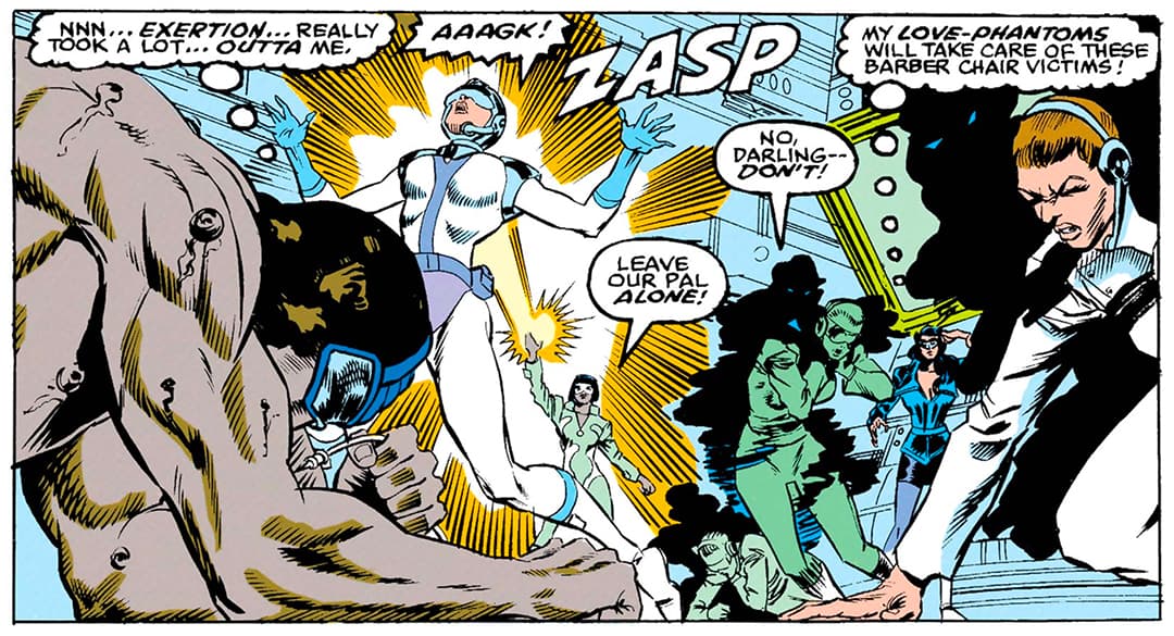 Nightshade uses her mesmerizing powers