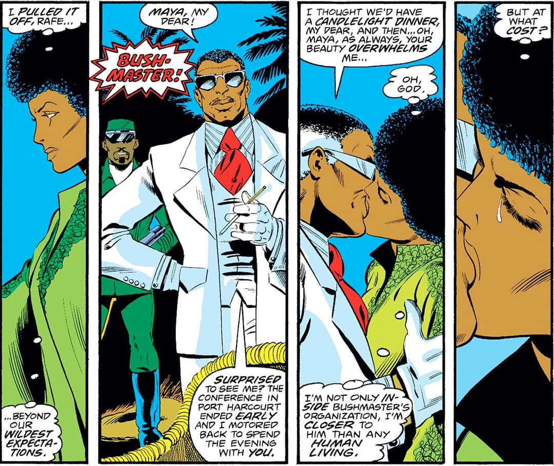 Bushmaster kissing Maya