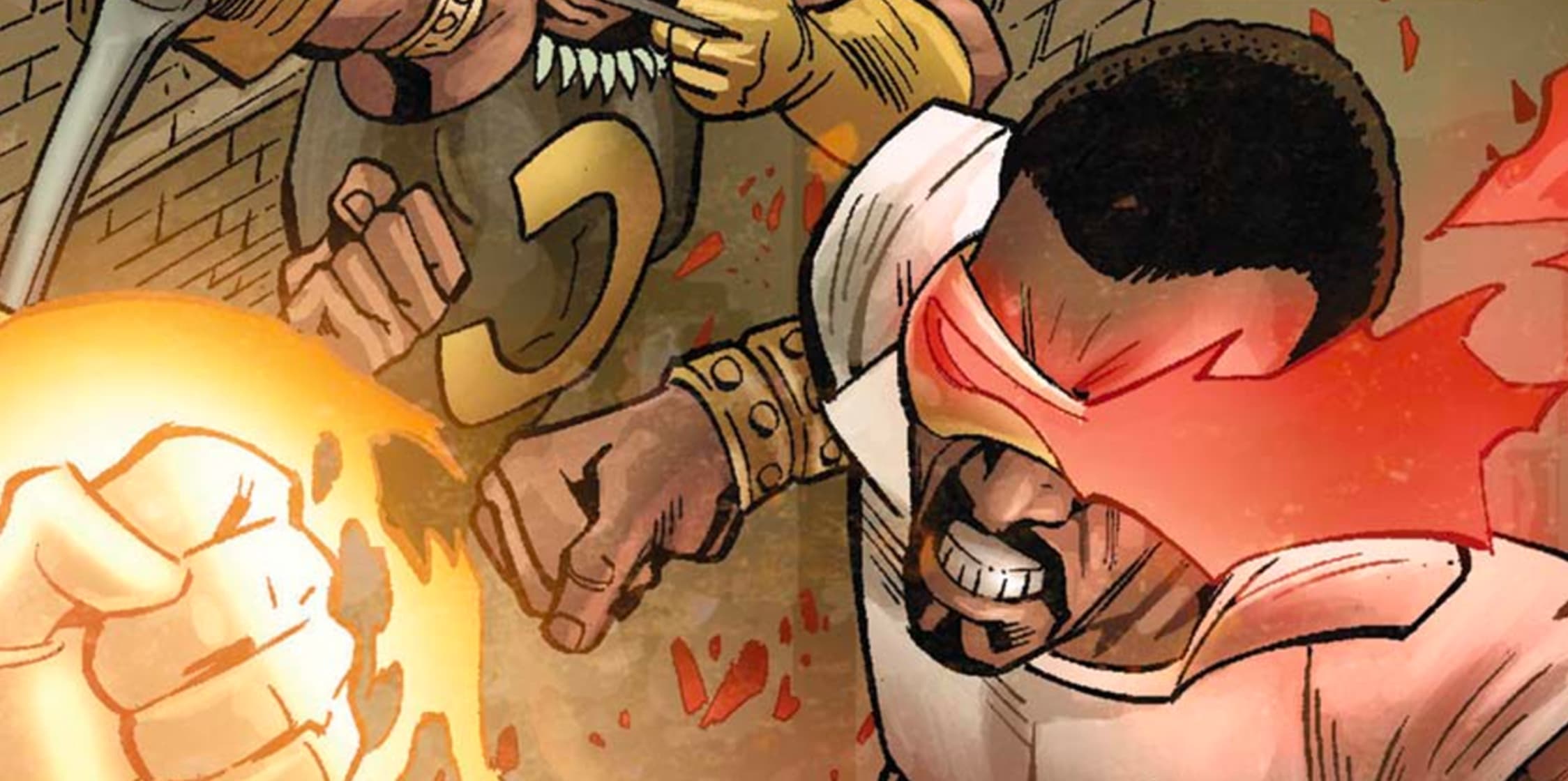 Shades projecting energy beams from his glasses