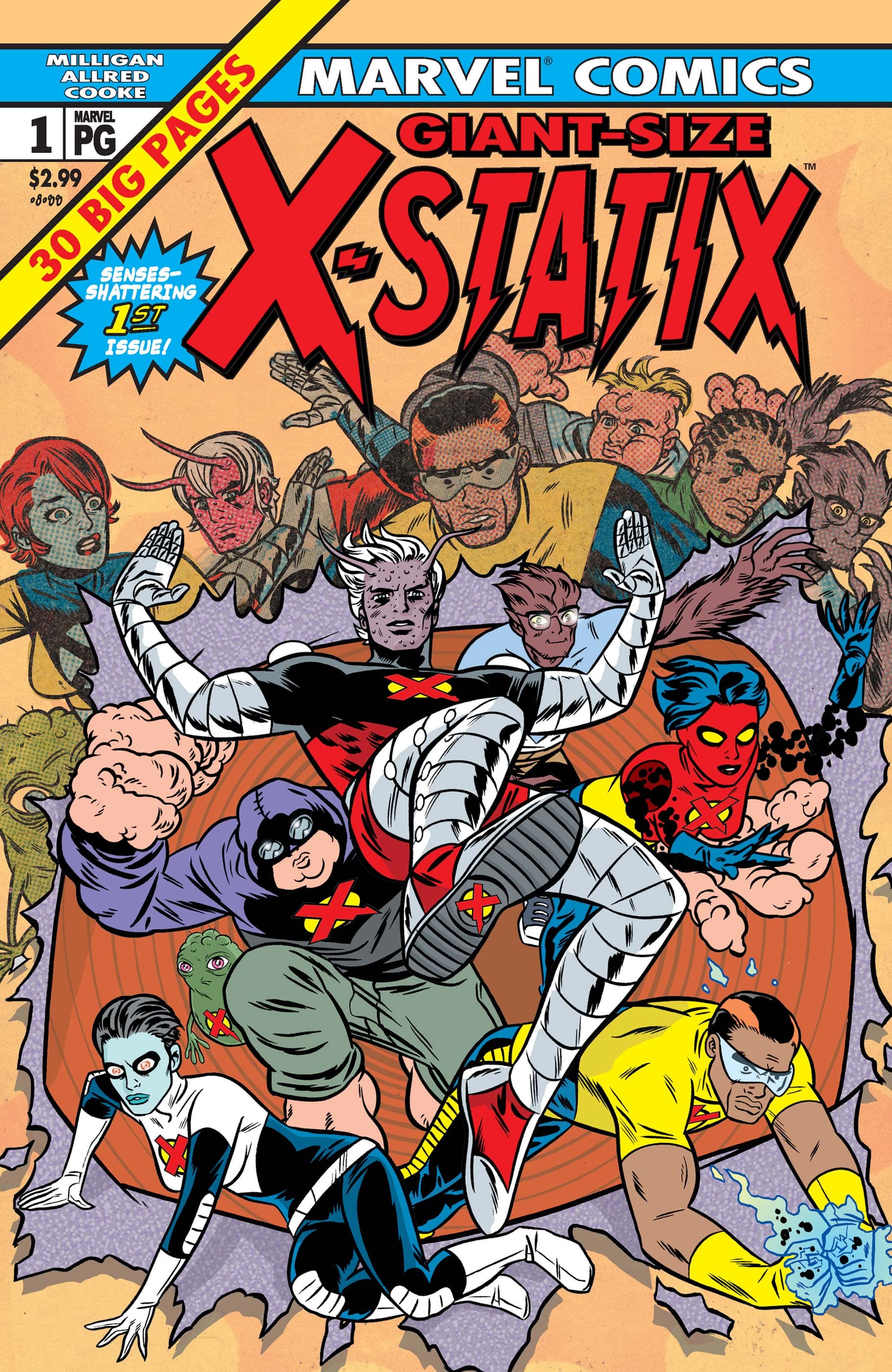 X-STATIX (2002) #1 cover by Michael Allred