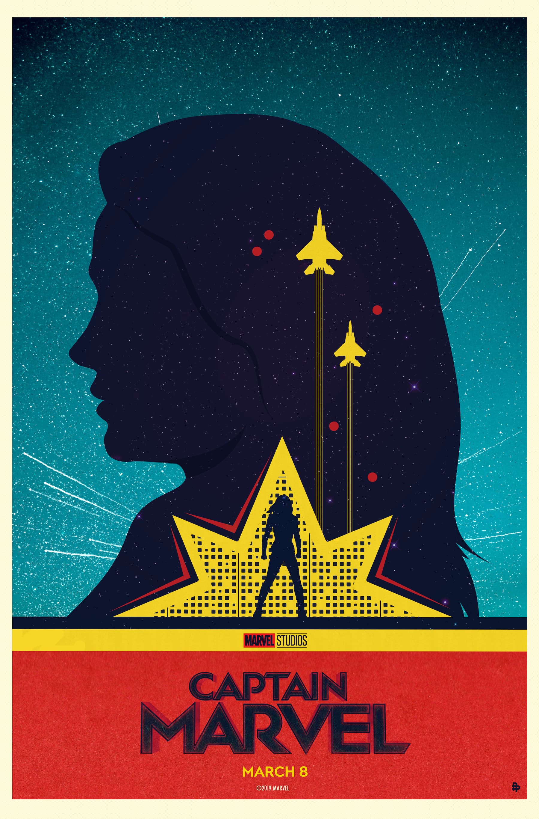 Captain Marvel Poster Art by Matt Needle