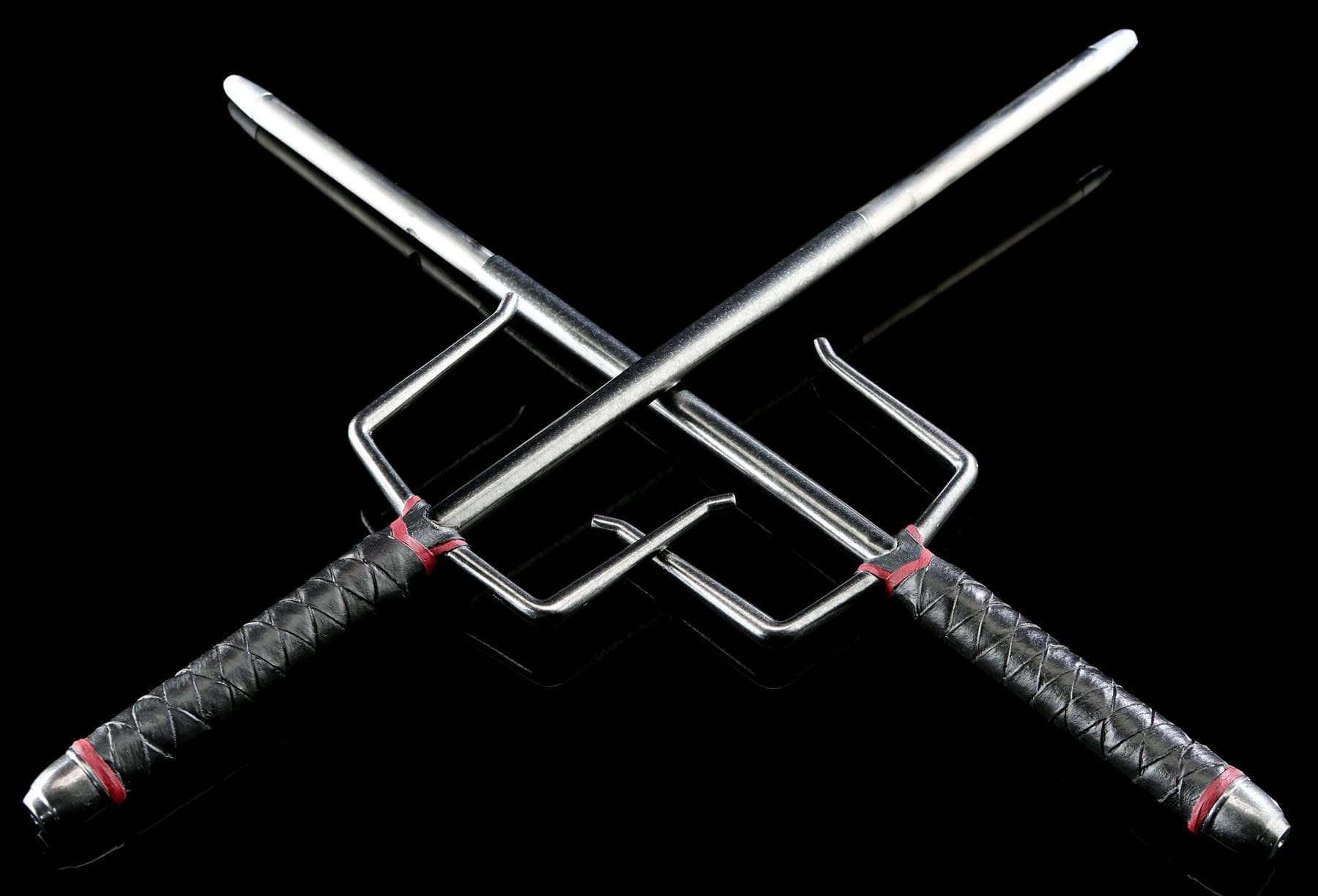 Elektra Natchios’ Red and Black-Handled Retractable Sais from 'Marvel's Daredevil'