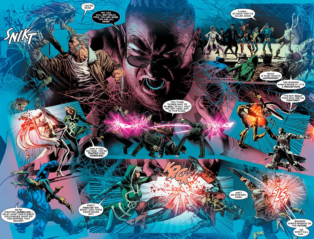 As an Omega-level mind bender, the Shadow King is almost unbeatable. He gives the X-Men a fair fight.