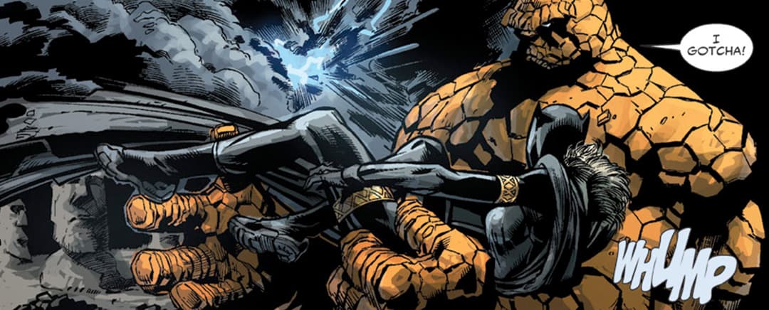 Shuri fighting Thing 