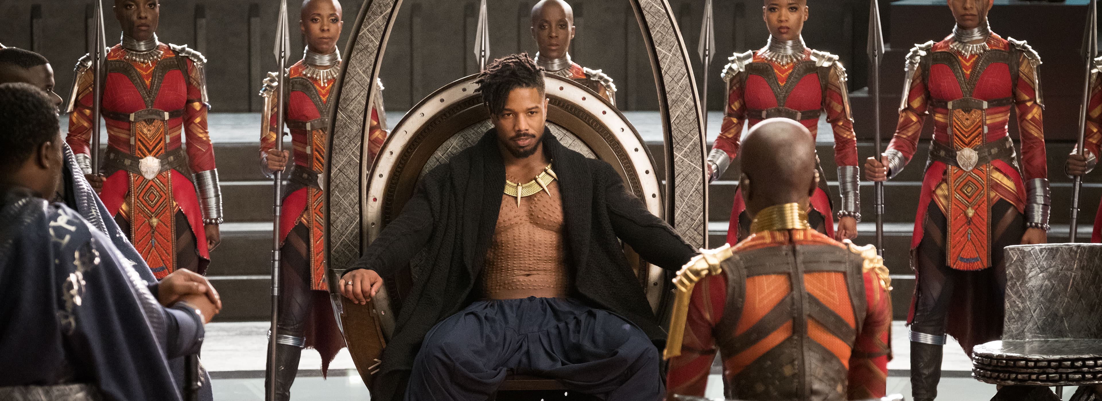Killmonger on the throne