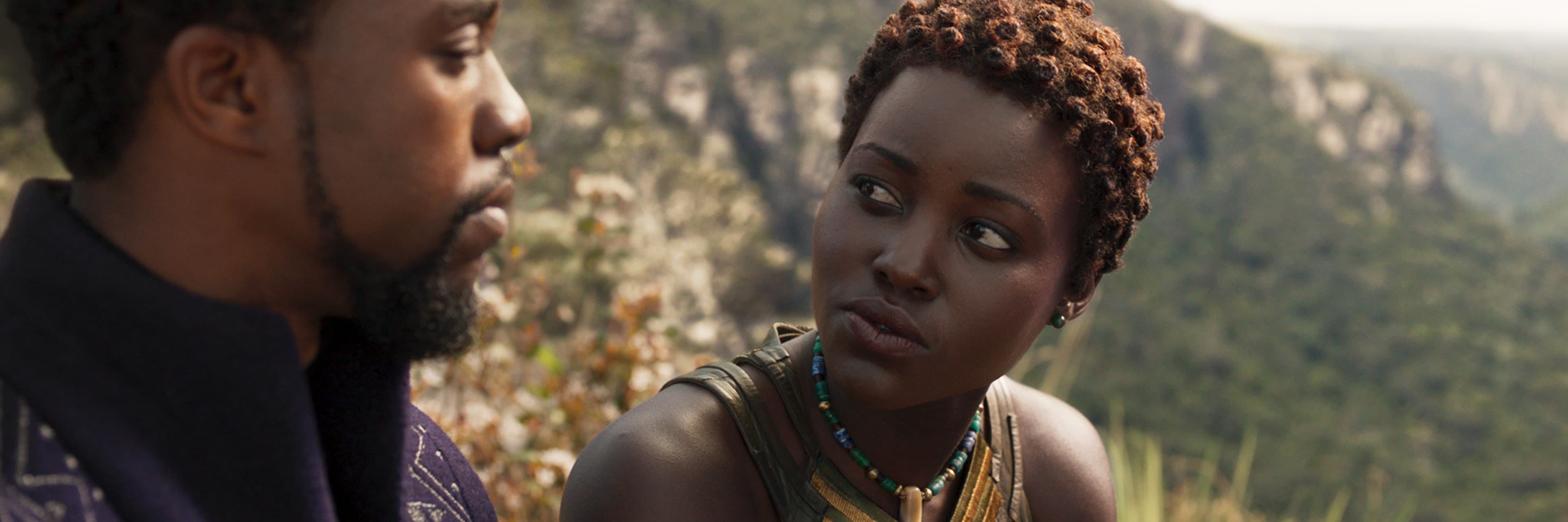 Nakia with T'Challa (Black Panther)