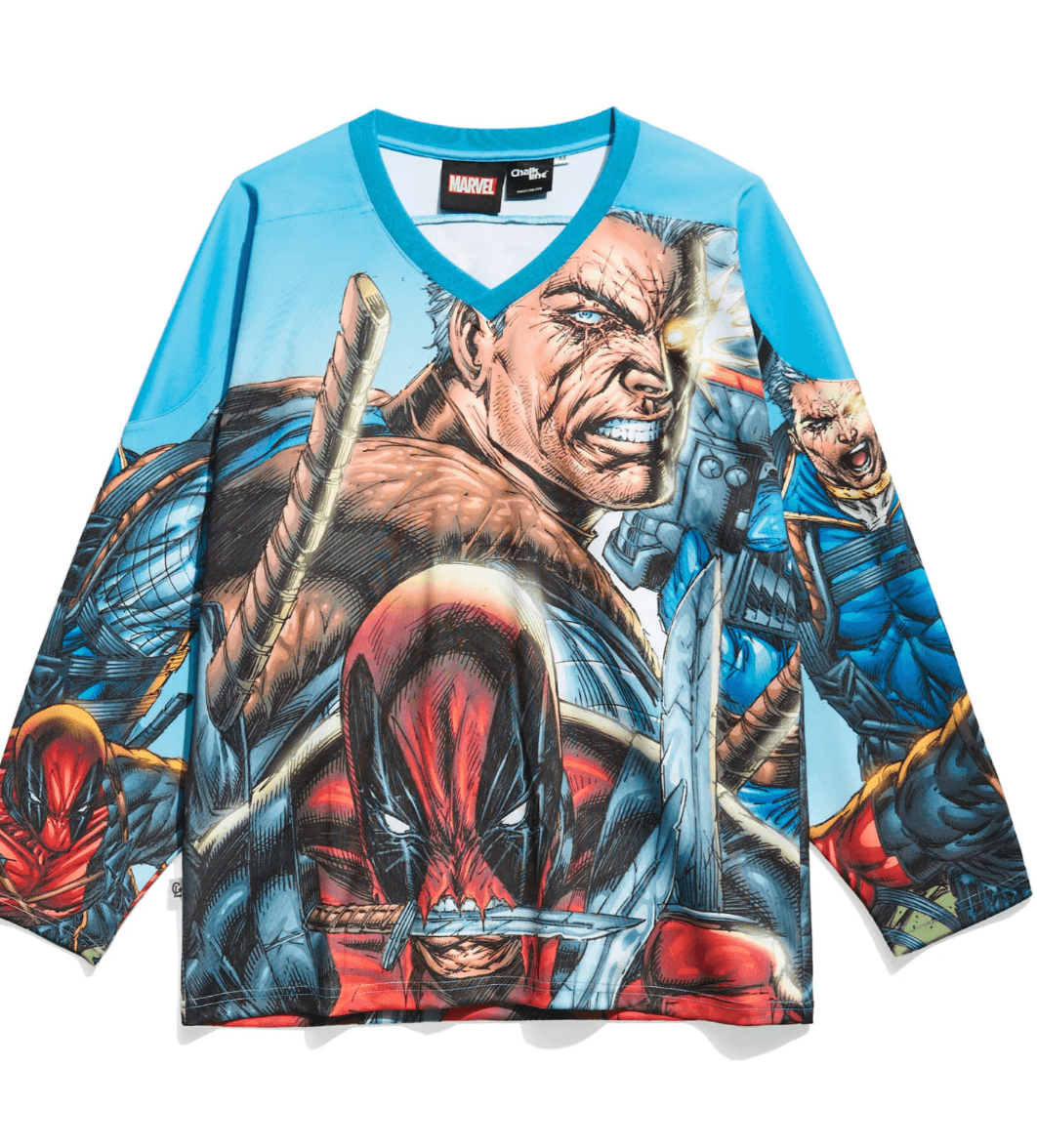 Marvel Cable and Deadpool Hockey Jersey